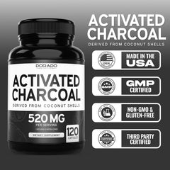 Non-GMO packaging for activated charcoal pills