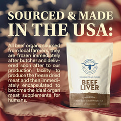 Non-GMO beef liver capsules