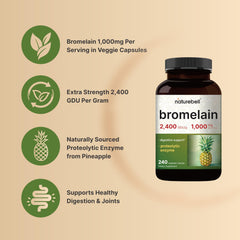 Non-GMO bromelain ingredients label