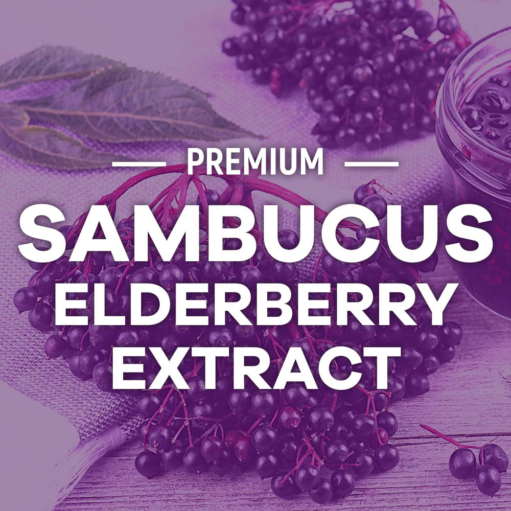 Non-GMO elderberry gummies with vitamin C and zinc