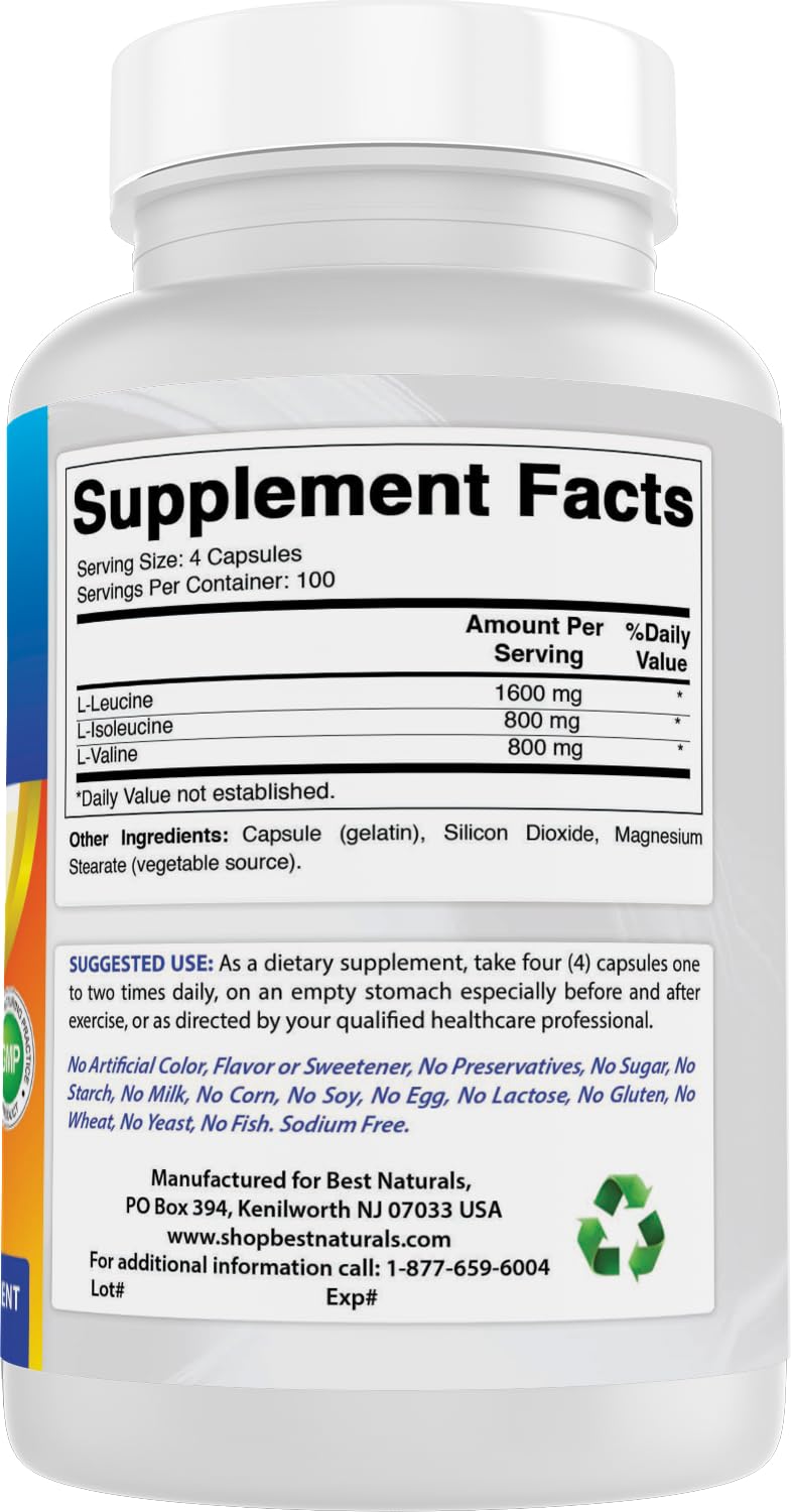 Non-GMO and gluten-free BCAA product