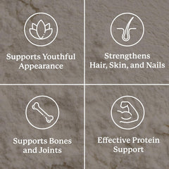 Icons indicating non-GMO, gluten-free, dairy-free, keto and paleo-friendly
