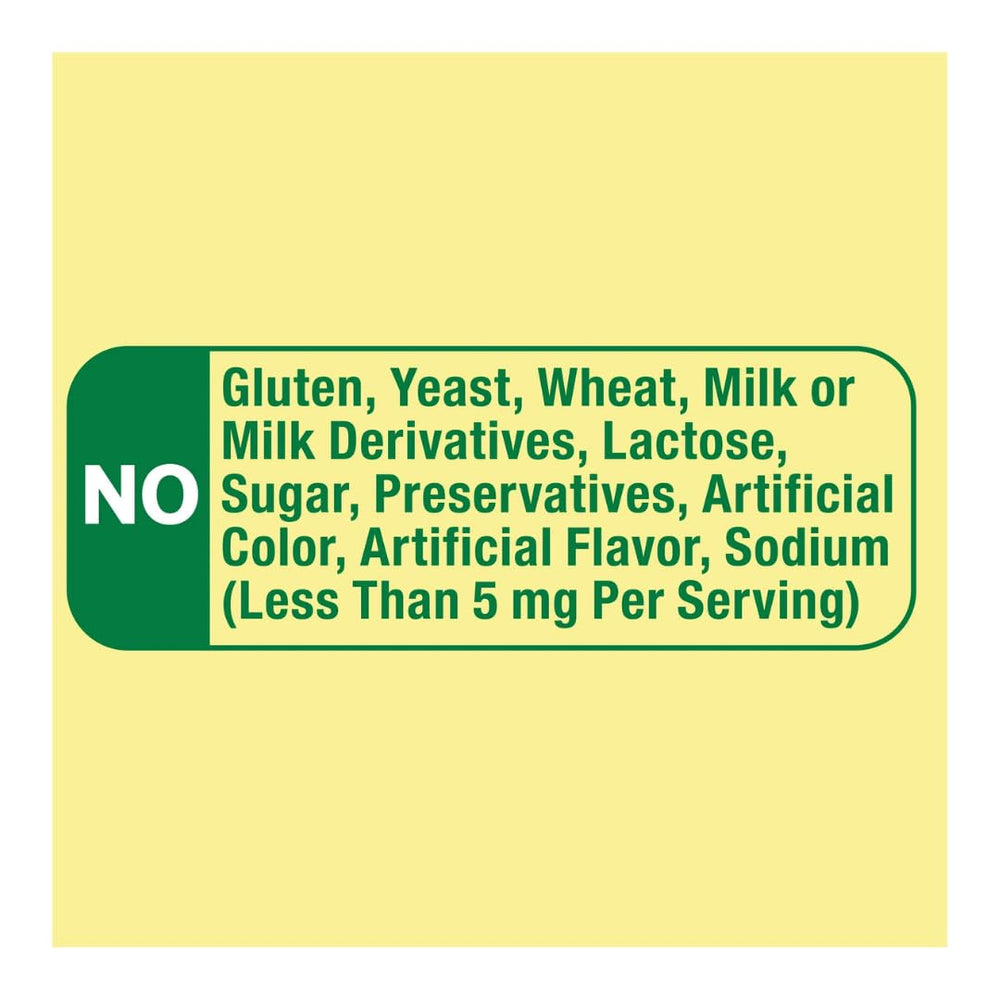 Icons indicating Non-GMO, Gluten-Free, and Dairy-Free