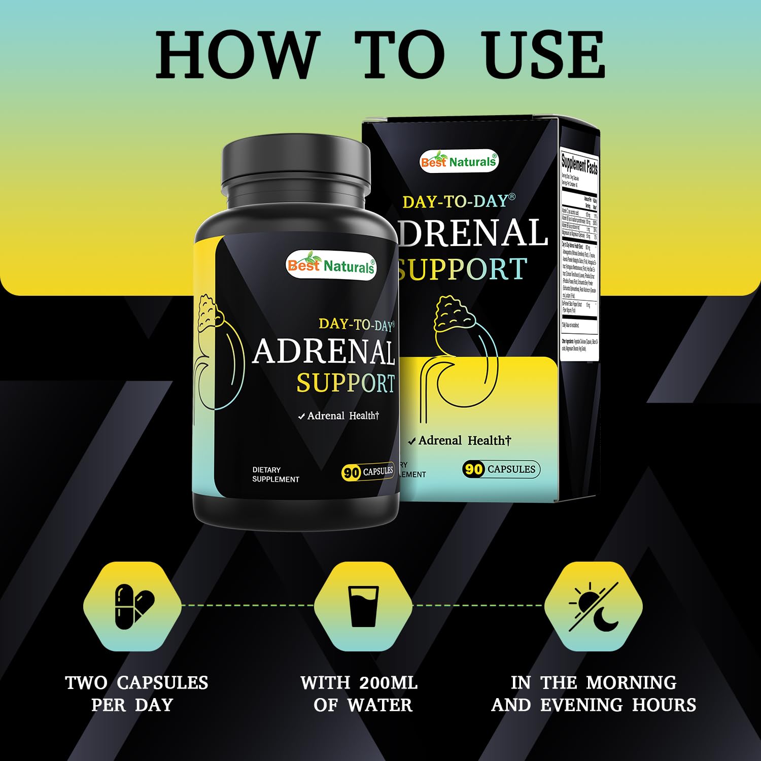 Non-GMO and gluten-free adrenal support formula