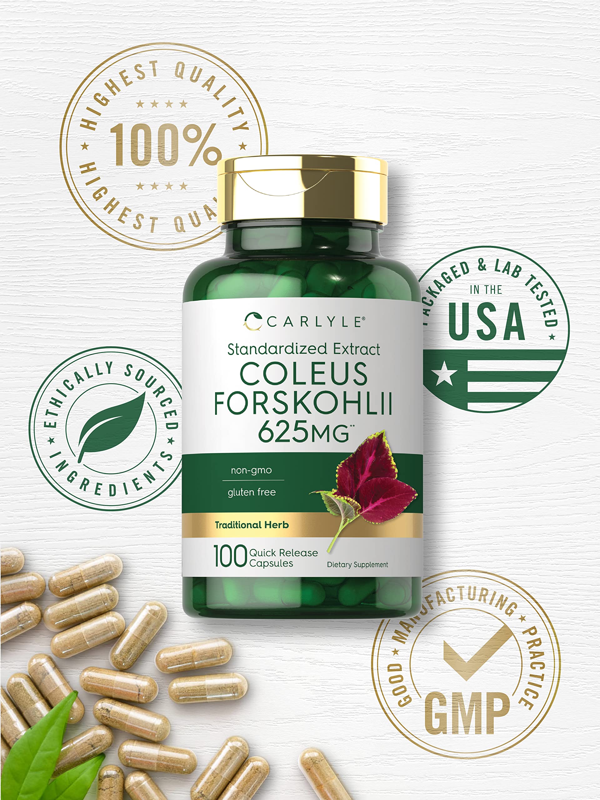 Non-GMO and Gluten Free Carlyle label