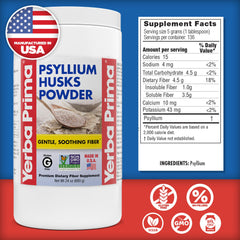 Non-GMO, gluten-free, Paleo & Keto-friendly psyllium husk