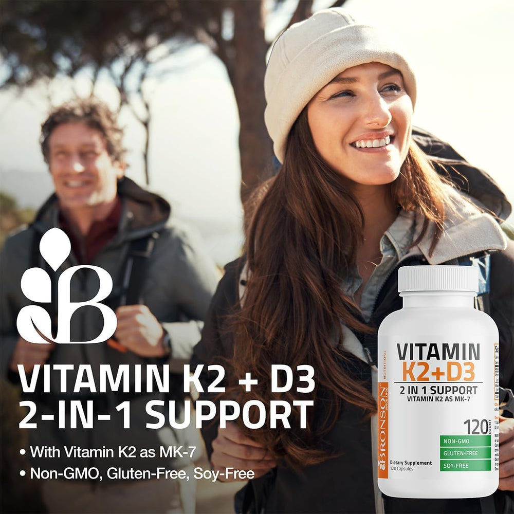 Non-GMO, gluten-free, soy-free Bronson bottle label