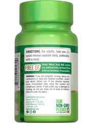 Non-GMO and Gluten Free banner for supplement