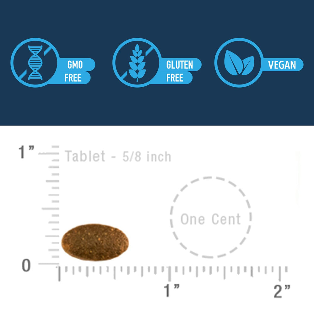 Icons indicating Non-GMO, Gluten Free, Vegan and Soy Free