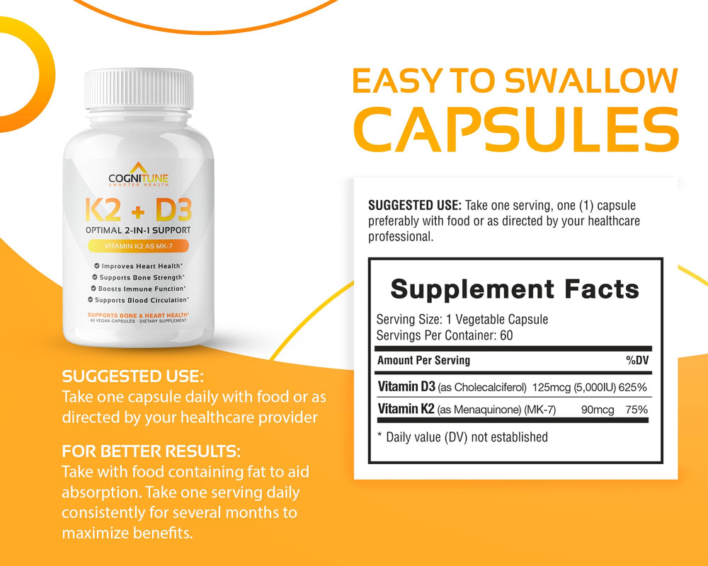 Non-GMO, gluten-free, vegan-friendly supplement label