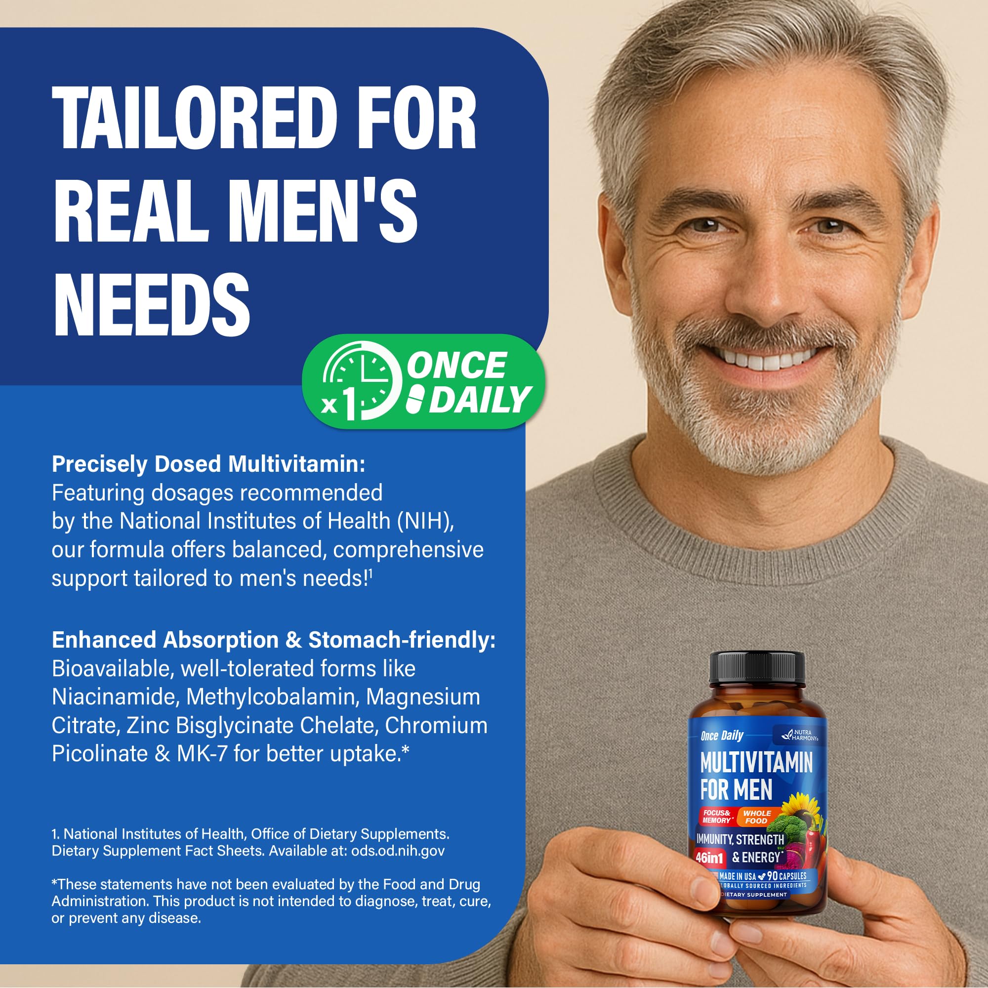 Non-GMO and GMP certified quality seals