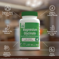 Non-GMO Health Thru Nutrition magnesium supplement label