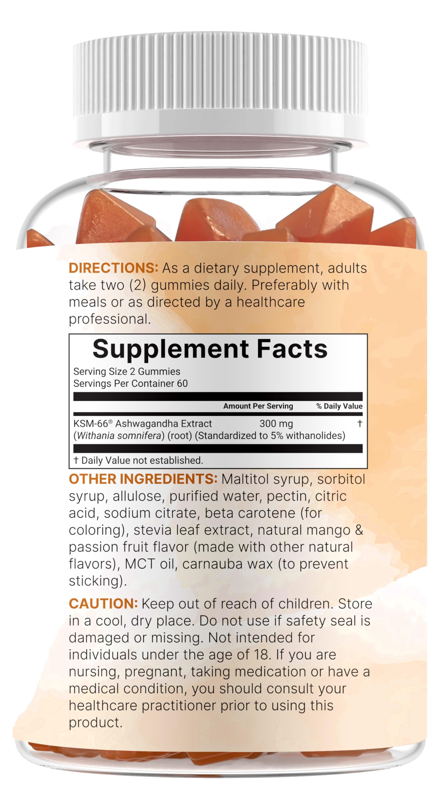 Non-GMO and third-party lab tested seals