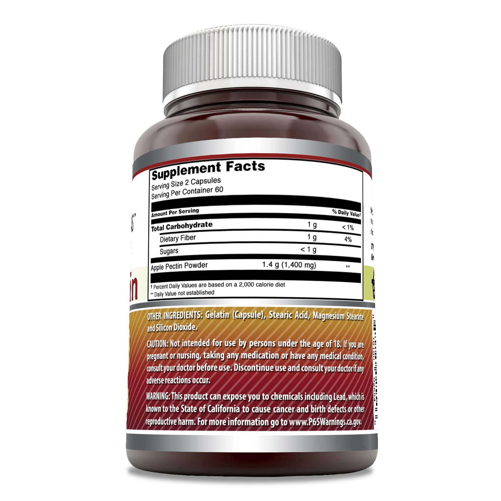 Non-GMO label on supplement packaging