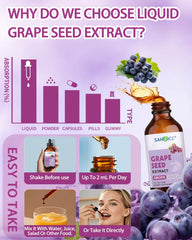 Non-GMO label on grape seed extract bottle