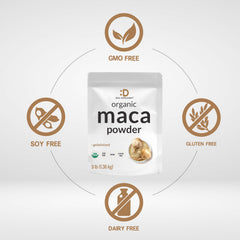 Non-GMO Maca Powder product label