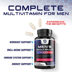 Non-GMO men’s multivitamin capsules