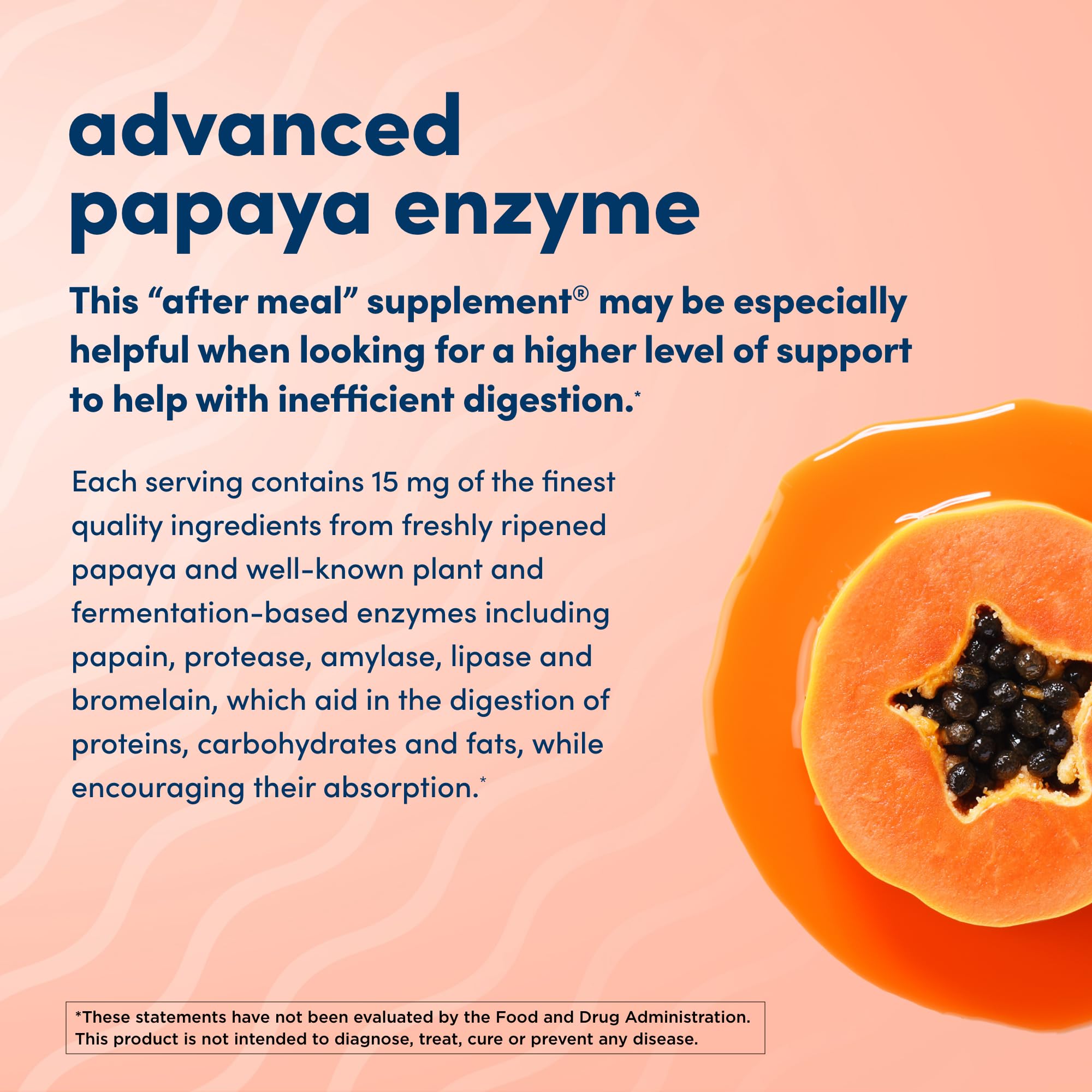 Non-GMO papaya enzyme chewables packaging