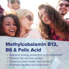 Folic acid and B-6 in a vitamin B complex tablet