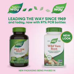 Non-GMO Project Verified seal on Nature's Way Wild Yam bottle