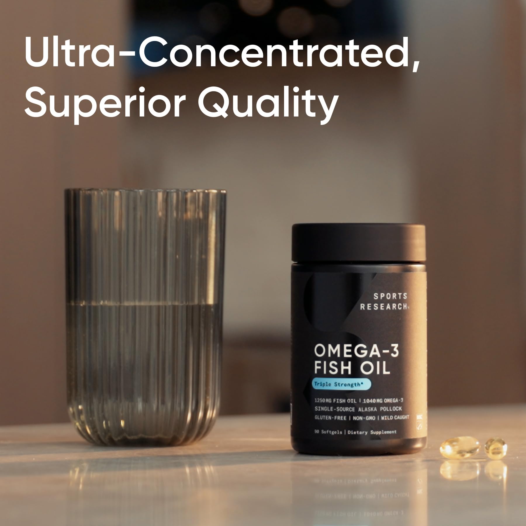 Sports Research Omega-3 non-GMO and soy-free label icon