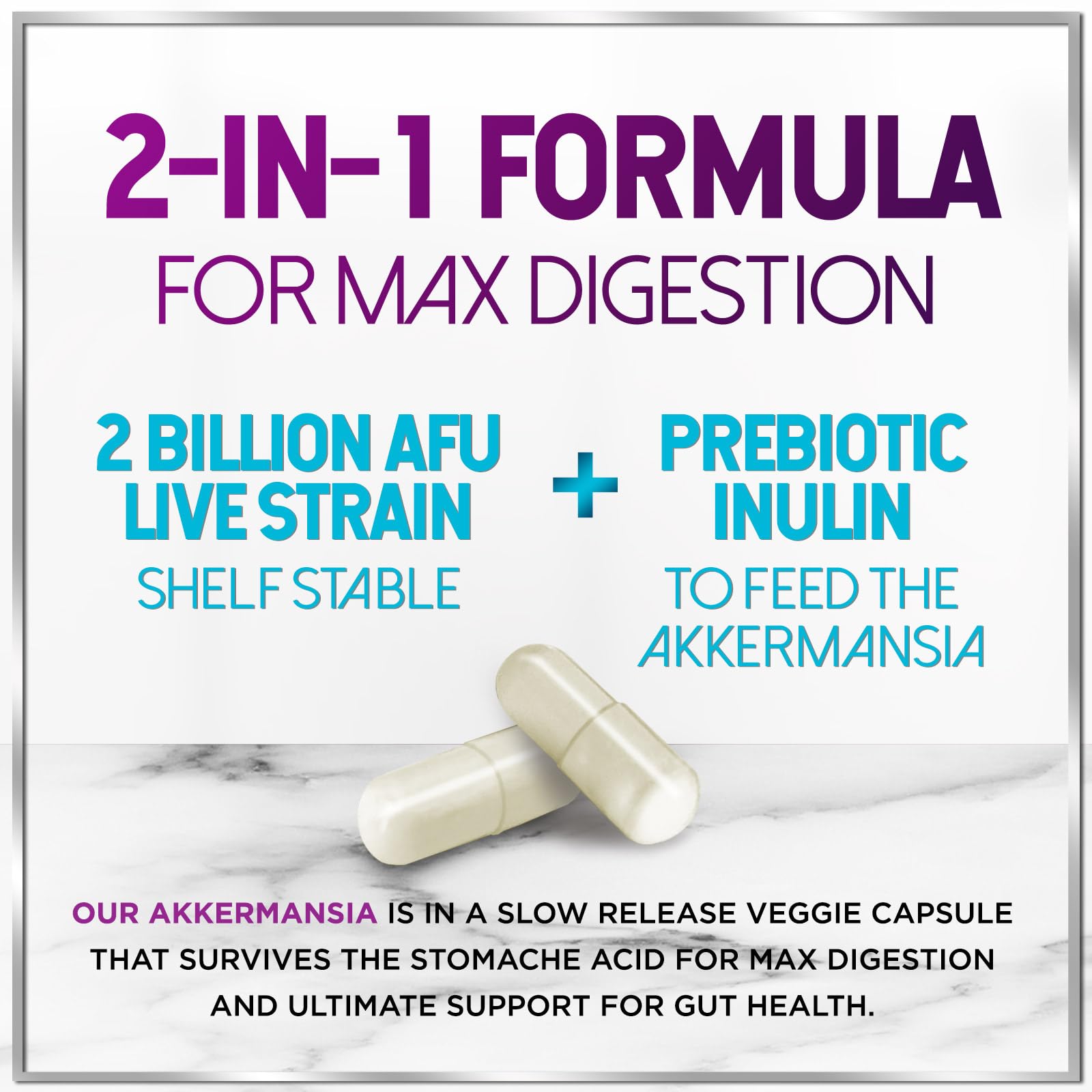 Non-GMO probiotic bottled in the USA, 60 capsules