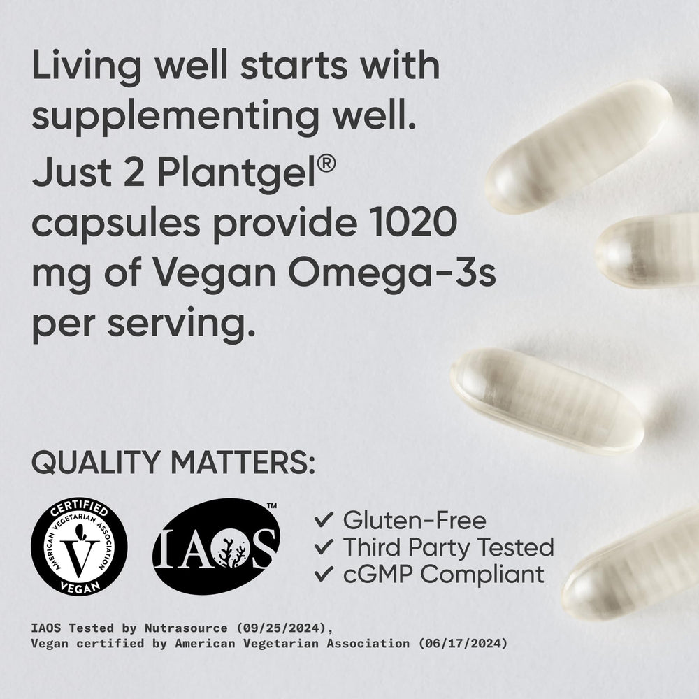 Non GMO verified and vegan certified logos on packaging