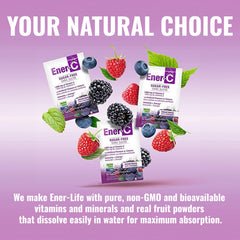 Ener-C packaging showing non-GMO vegan and gluten-free attributes
