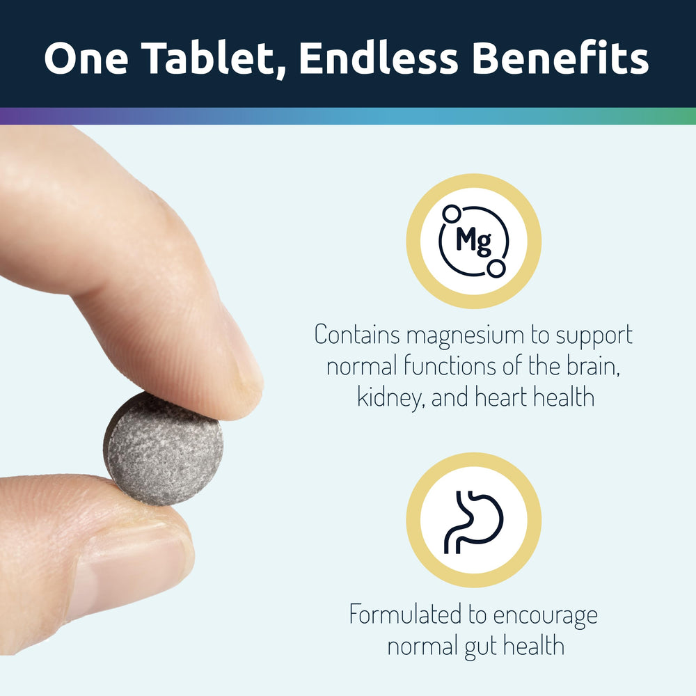 Non-GMO vegan gluten-free hydrogen tablets label