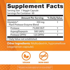 Non-GMO vegan label and ingredients