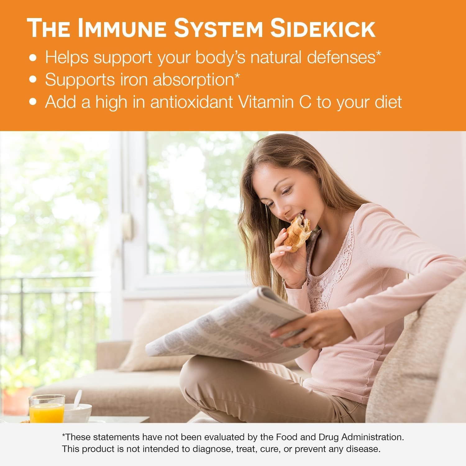 Non-GMO vegan Vitamin C supplement bottle