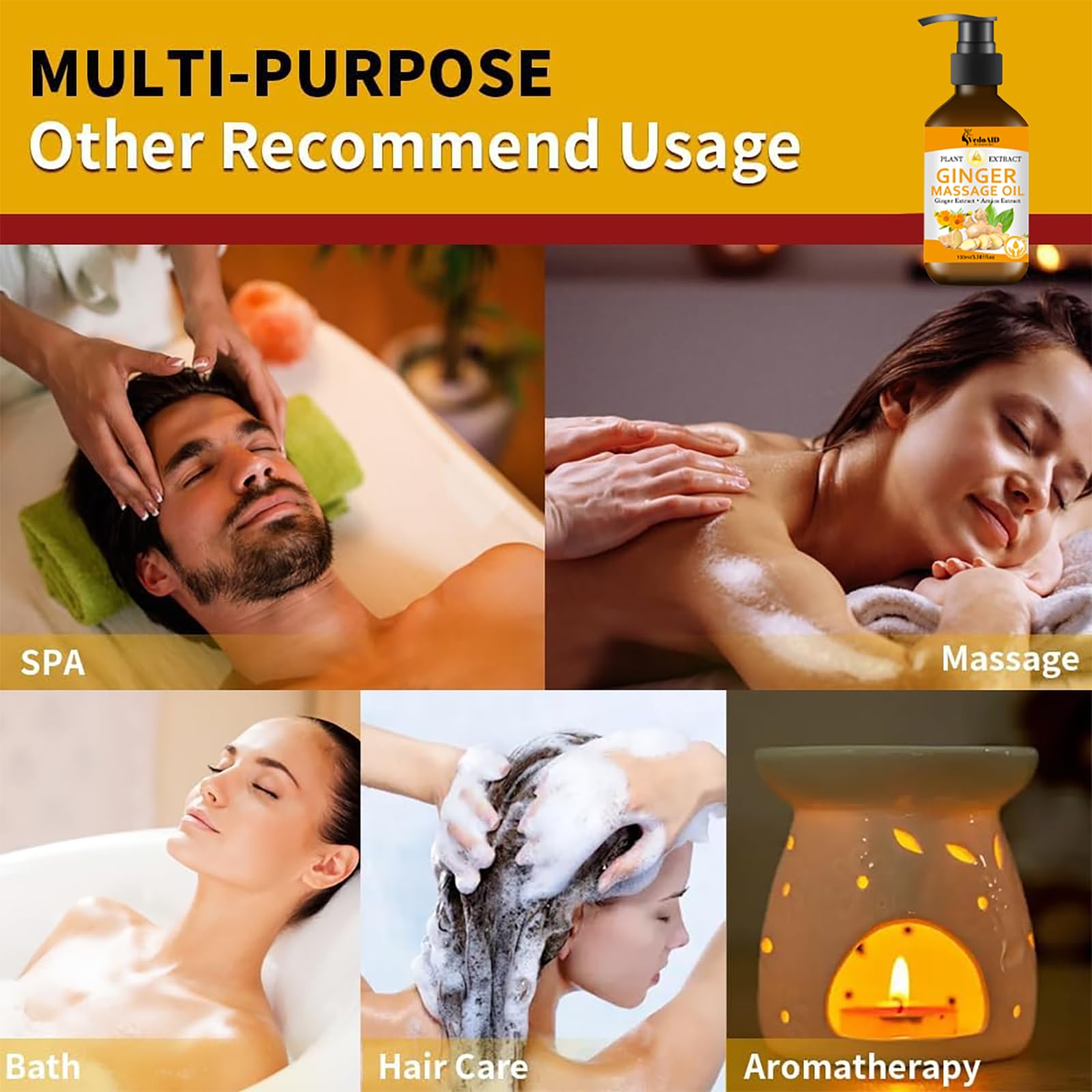 Vitamin E enriched ginger oil for skin hydration