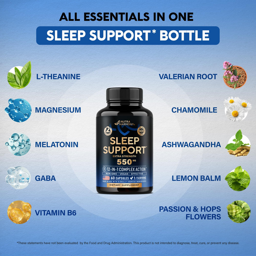 Non-habit forming sleep capsules for daily use