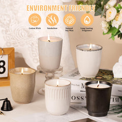 Non-toxic lavender candle with a lead-free cotton wick