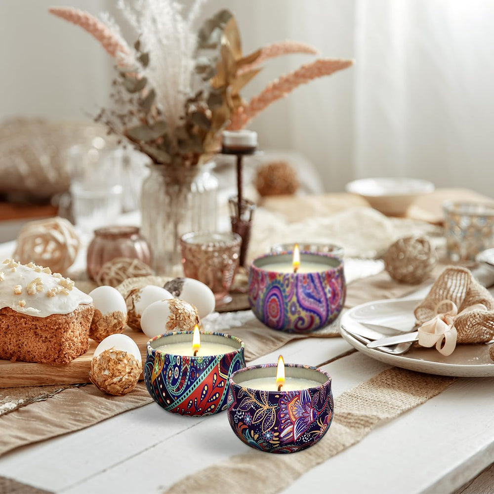 Soy wax non-toxic label on candle