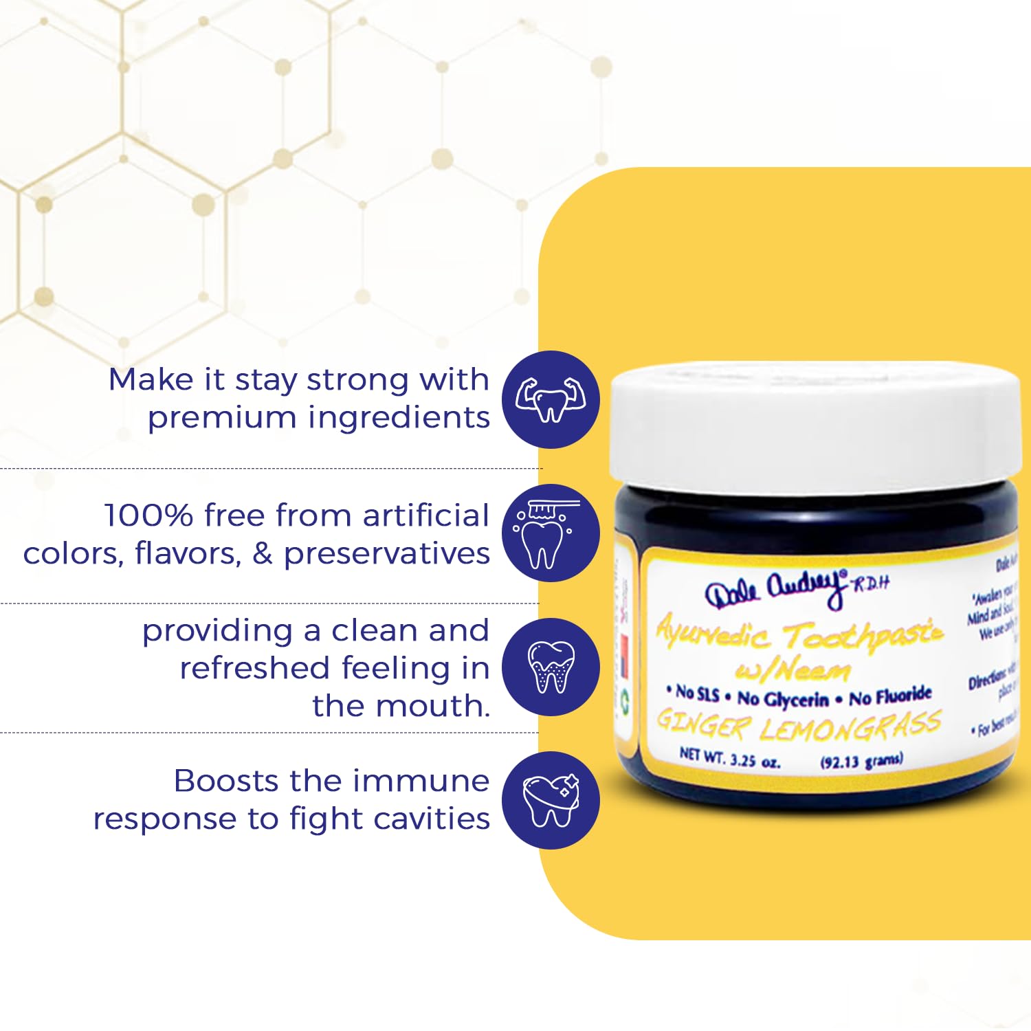 USA-made non-toxic toothpaste with no glycerin or fluoride