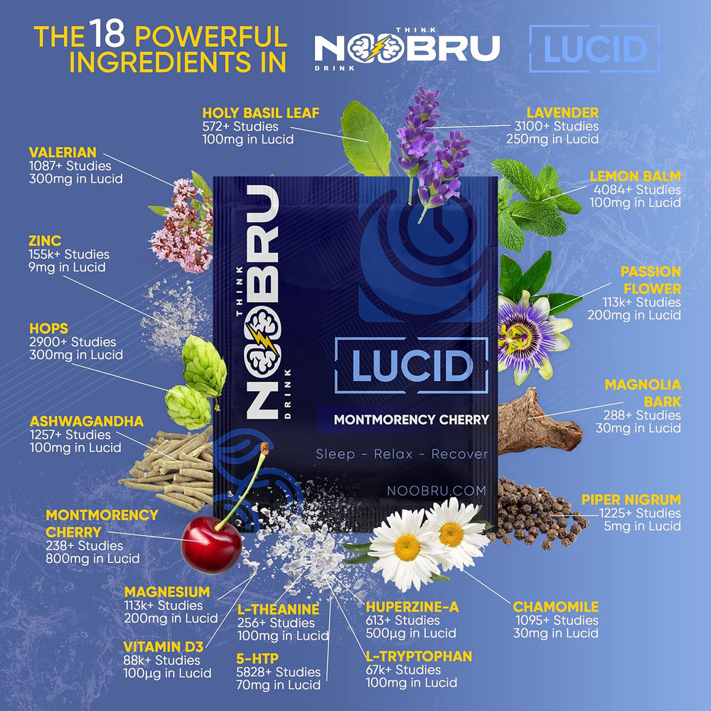 Noobru Lucid Sleep Powder with lemon balm