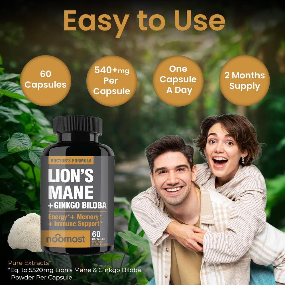 Concept of cognitive energy and focus with Lions Mane