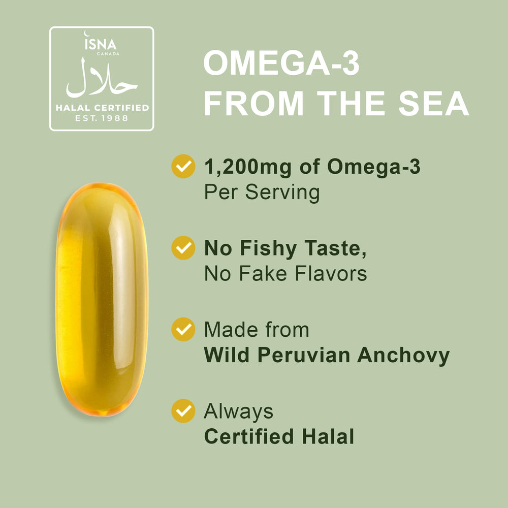 ISNA halal certification logo for Noor Vitamins Halal Fish Oil