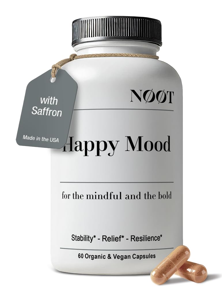 NØØT Happy Mood bottle on a clean surface
