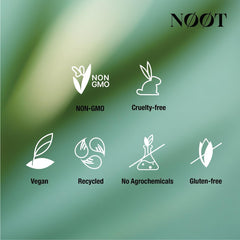 Ginkgo biloba leaves indicating cognitive support in NØØT Happy Mood