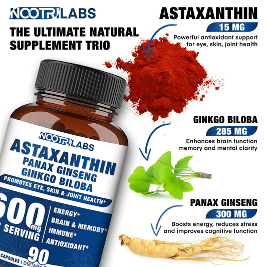 Close-up of eye health benefiting from astaxanthin