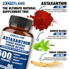 Close-up of eye health benefiting from astaxanthin