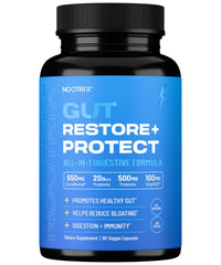 Nootrix Gut Restore + Protect supplement bottle with 90 capsules