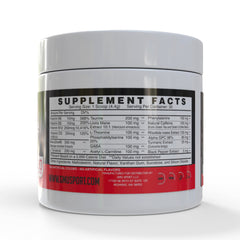 Close-up of Alpha GPC supplement powder with focus imagery