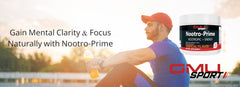 Professional studying with Nootro-Prime Brain Boost in the background