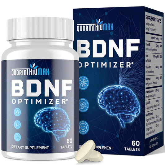 Nootropic brain supplement bottle labeled for memory and focus