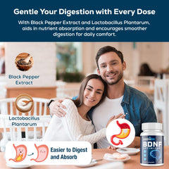 Product packaging and 60 tablets