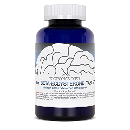 Nootropics Depot Beta Ecdysterone 50% tablets back label