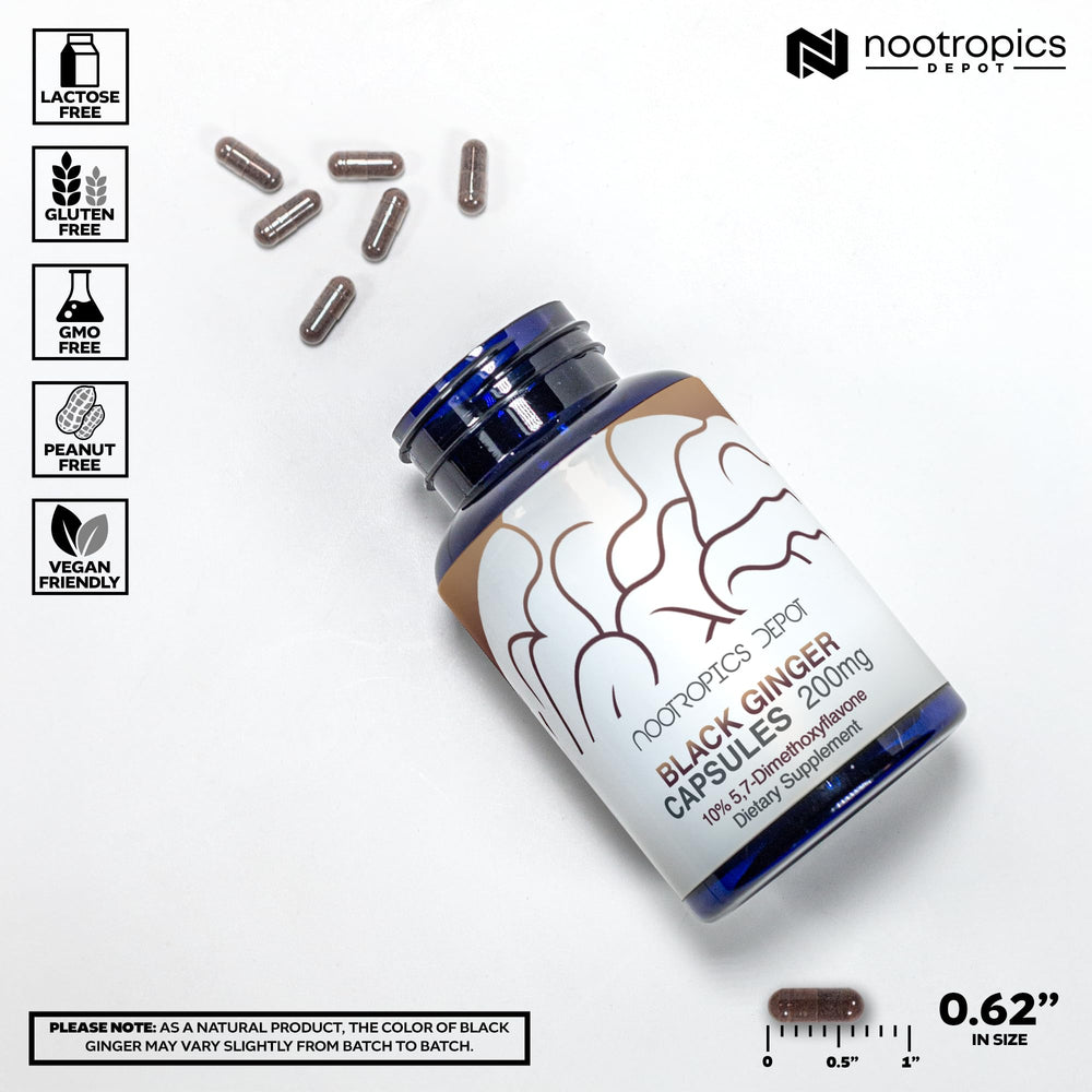 Capsules and bottle highlighting high-potency 10% 5,7-Dimethoxyflavone